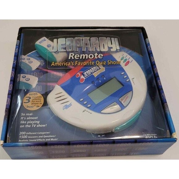 Vintage Jeopardy Remote Electronic Quiz Game Multiplayer Tiger Electronics New - Picture 1 of 4